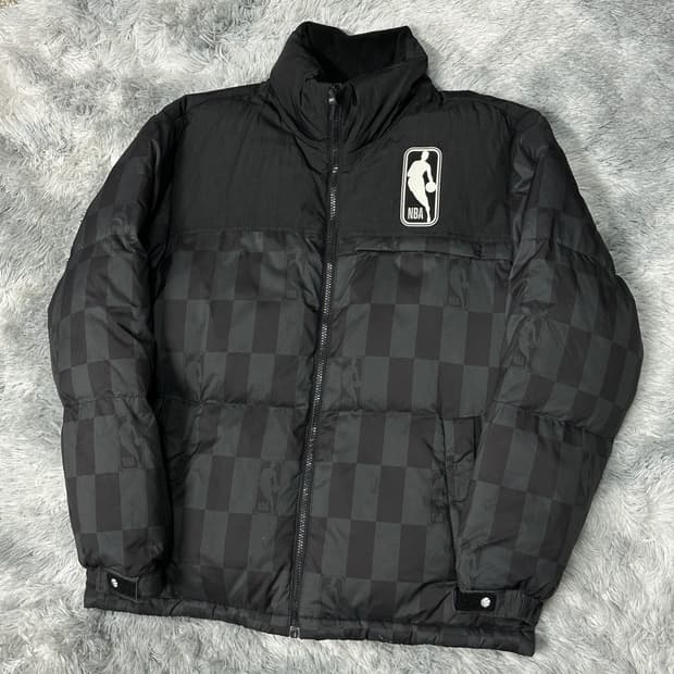 NBA 덕다운 체크 숏패딩 