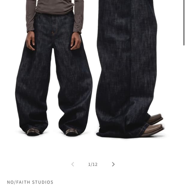 Nofaithstudios 재패니즈 울트라 루스 셀비지 데님 (L)