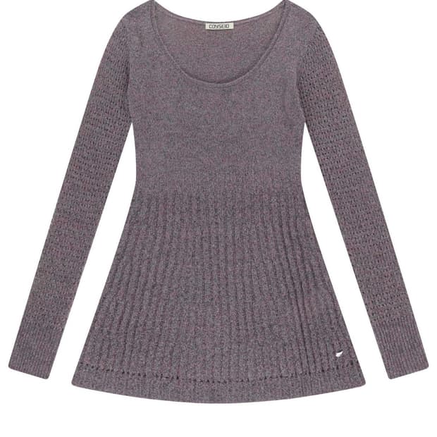 코이세이오SOFT BELL KNIT PURPLE GREY(색상 교환도o)