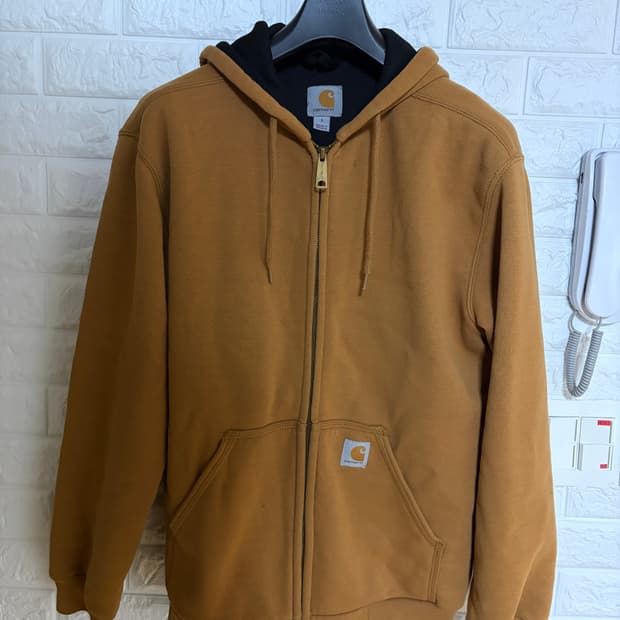 칼하트 써멀 후드집업 카멜 브라운 s 사이즈