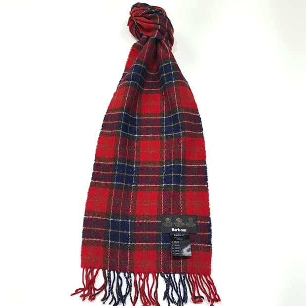 MX446 바버  크리스마스 타탄체크 머플러 목도리