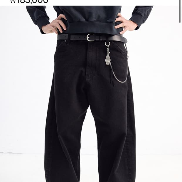 해칭룸 와이드커브진 젯블랙 3