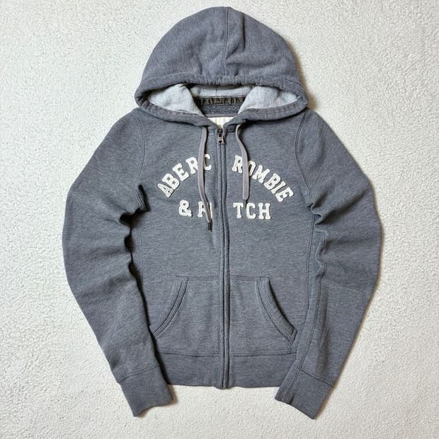 아베크롬비 00s Y2K 자수로고 후드 집업 PN7067