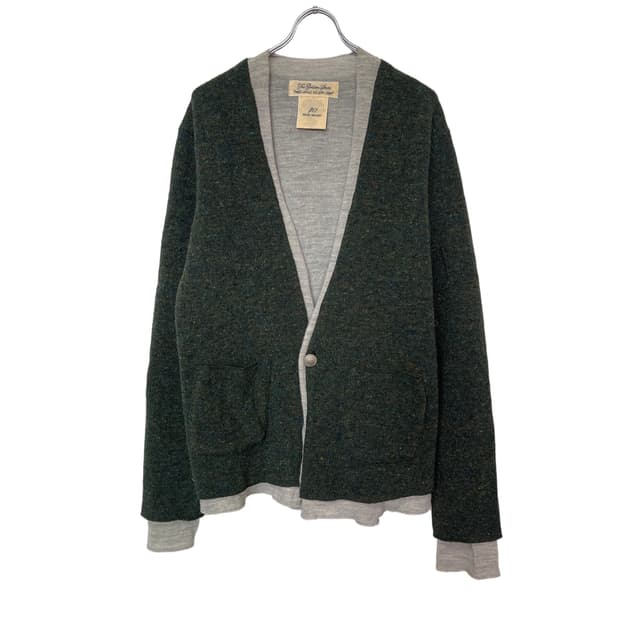 REMI RELIEF Concho Layered Wool Cardigan