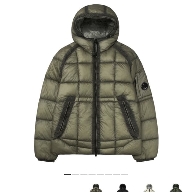 [M]C.P. 컴퍼니 D.D. 쉘 후드 다운 자켓 펀가이 그레이 25FW