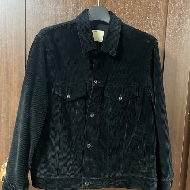 포터리 코듀로이 트러커 자켓 블랙 (2)