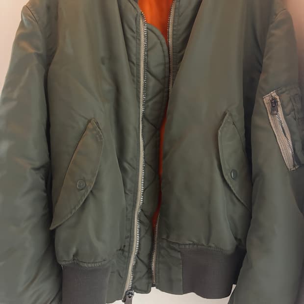 90s 알파인더스트리 ma-1 made in USA