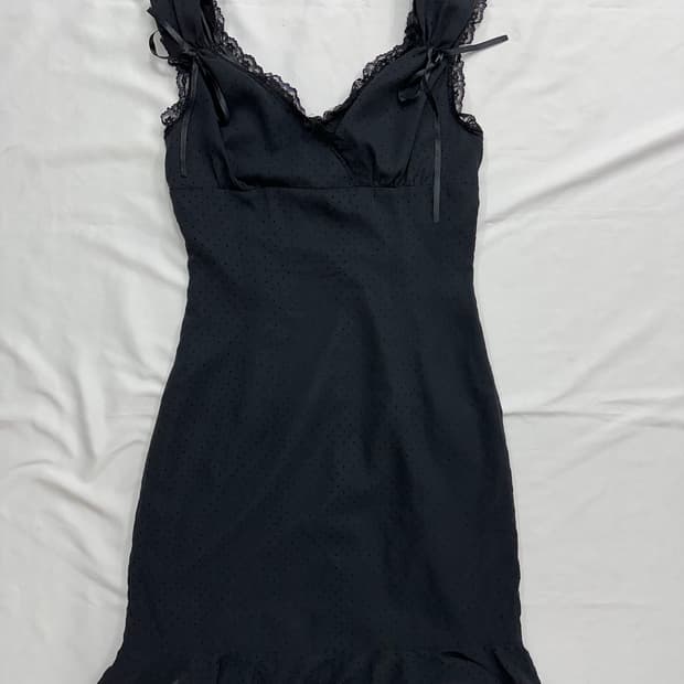 도트 레이스 원피스