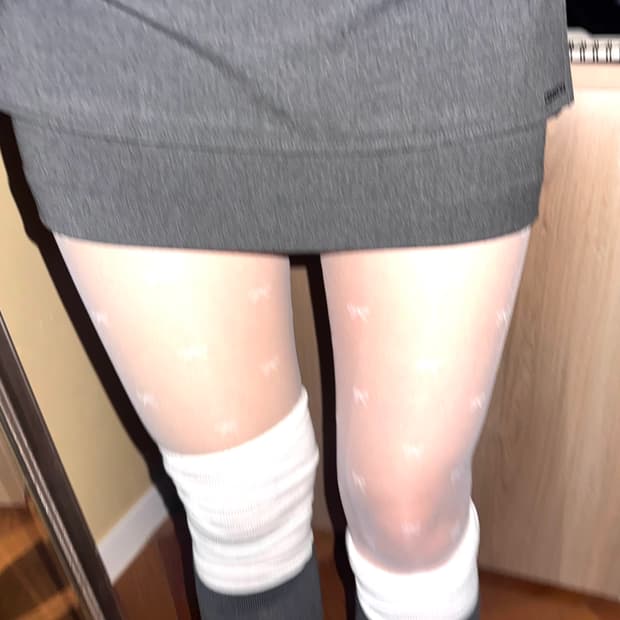 (택ㅇ) 코이세이오 리본 더블 스커트 그레이