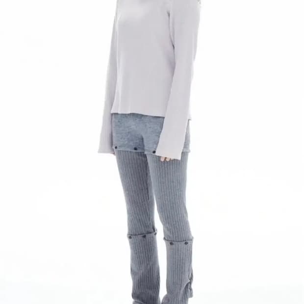 할로미늄 3 PARTS GATHERED LEGGINGS / GRAY