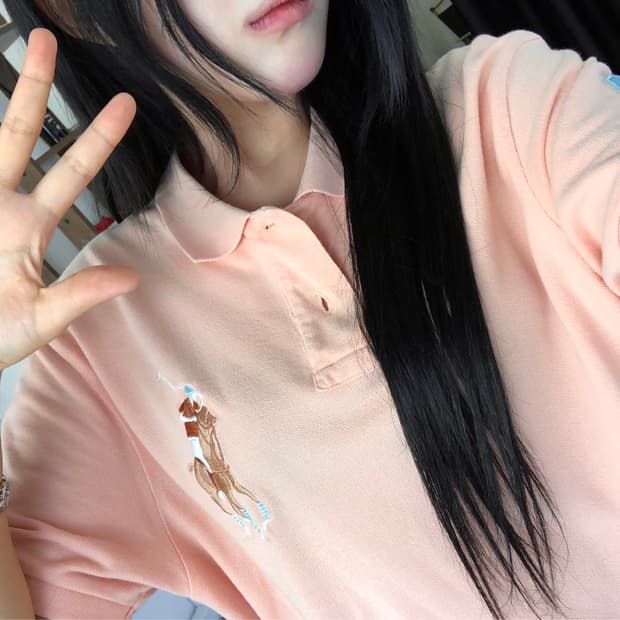 폴로 랄프로렌 빅포니 연핑크 카라티