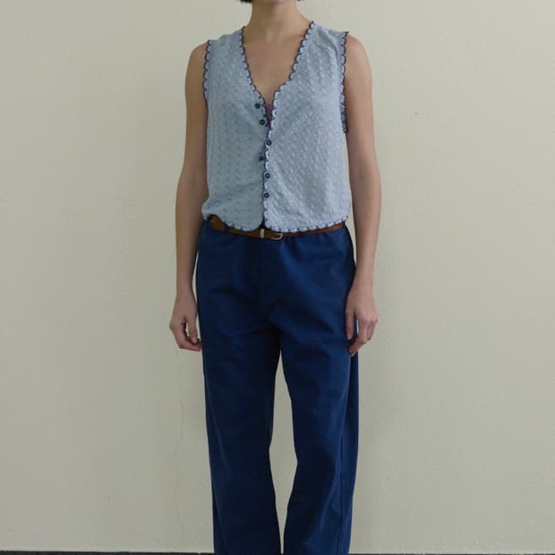 VIA KURLY POCKET PANTS (BLUE)