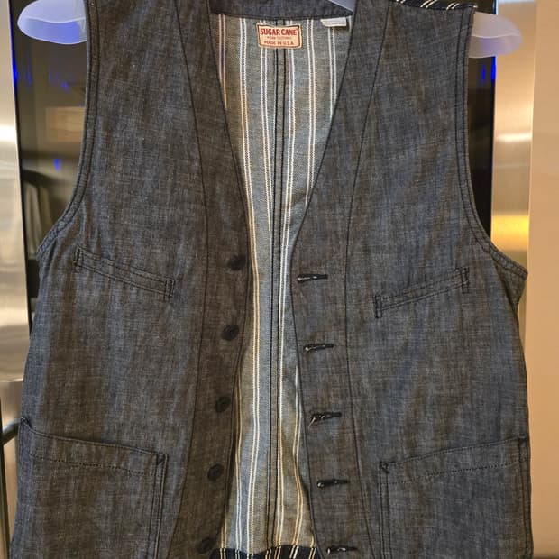 슈가케인 데님 베스트 M사이즈