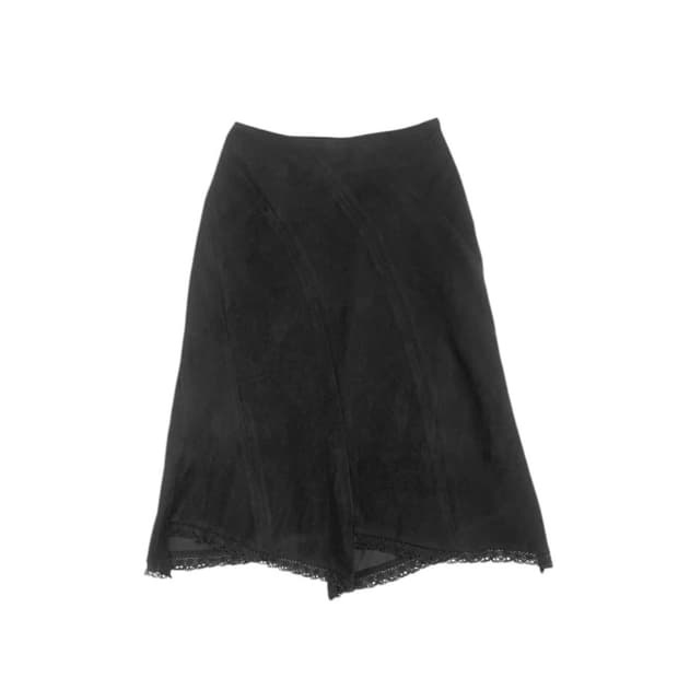 JPN 빈티지 웨이브 슬릿 스커트