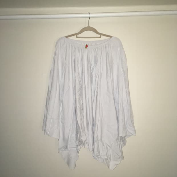 파르티멘토 화이트 롱스커트