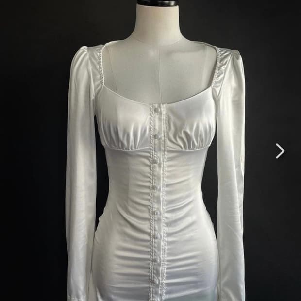 보헤미안서울 새틴 원피스 M