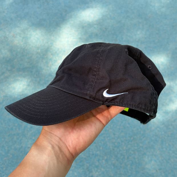 Nike 나이키 블랭크 스우시 로고 블랙 볼캡