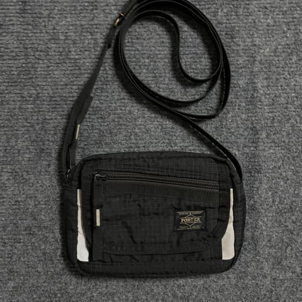 포터 나일론 립스탑 숄더백