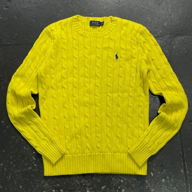 90 폴로 신형 꽈배기 니트 