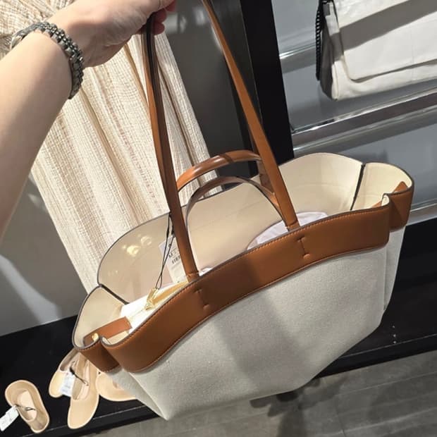 자라 콘트라스트 토트백 쇼퍼백