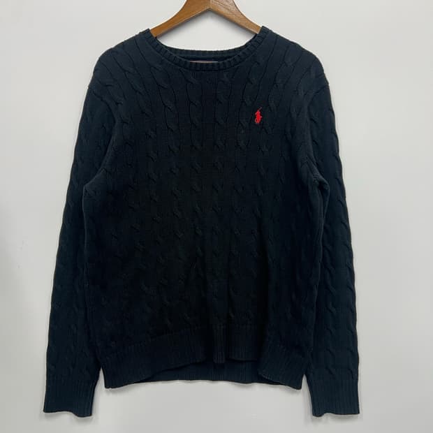 폴로 블랙 니트 