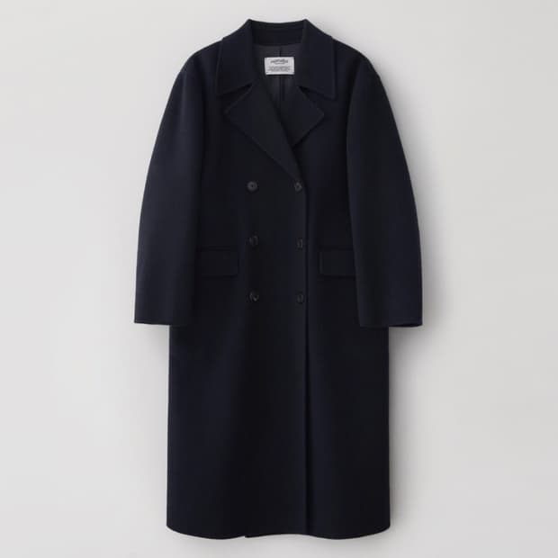 노멜렛 아이리스 더블 핸드메이드 코트 다크 네이비 2 사이즈