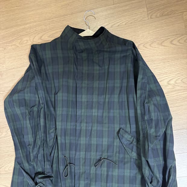 파르티멘토 타탄체크 피쉬테일 롱야상 남여공용mL