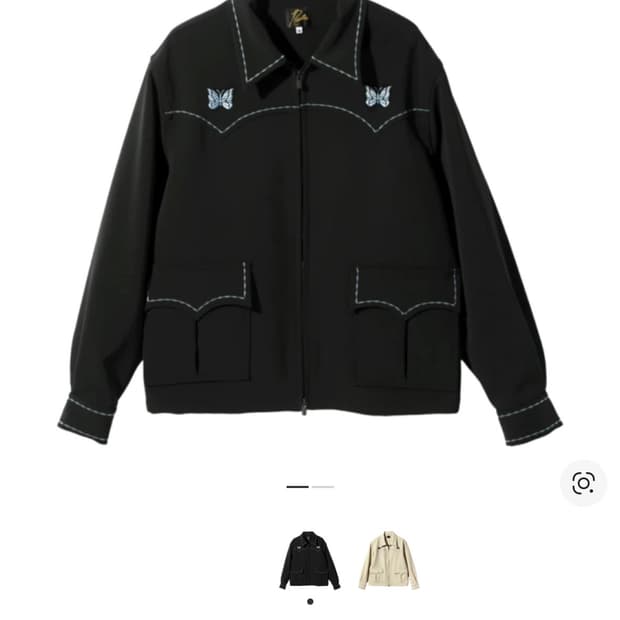 니들스 PE/PU 더블 클로스 웨스턴 스포츠 자켓 블랙