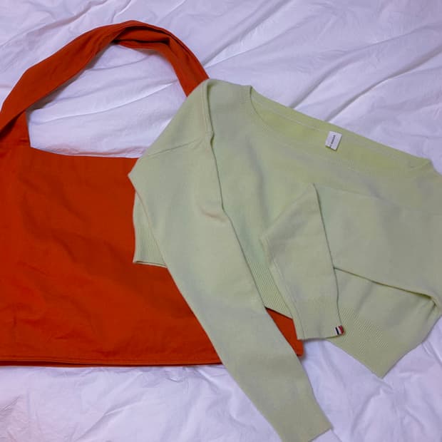 extreme cashmere 니트+에코백