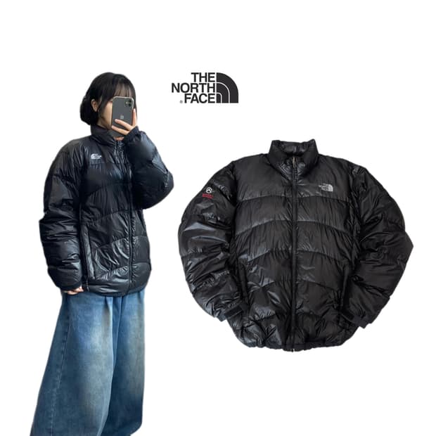 노스페이스 고프코어 써밋시리즈 유광 덕다운 경량패딩