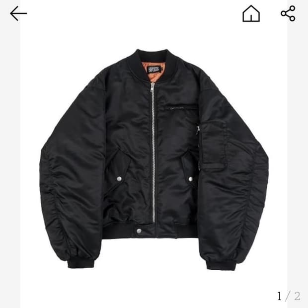 구함)SUNDAY OFF CLUB ZIP MA-1 JUMPER