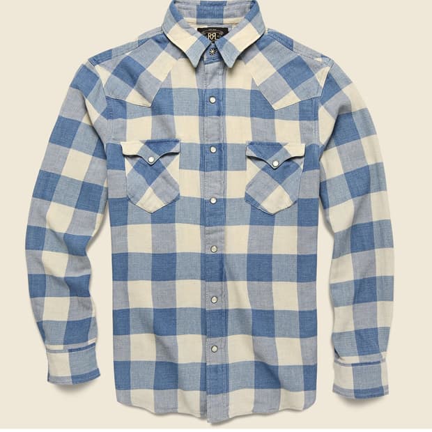 더블알엘 웨스턴 셔츠 M