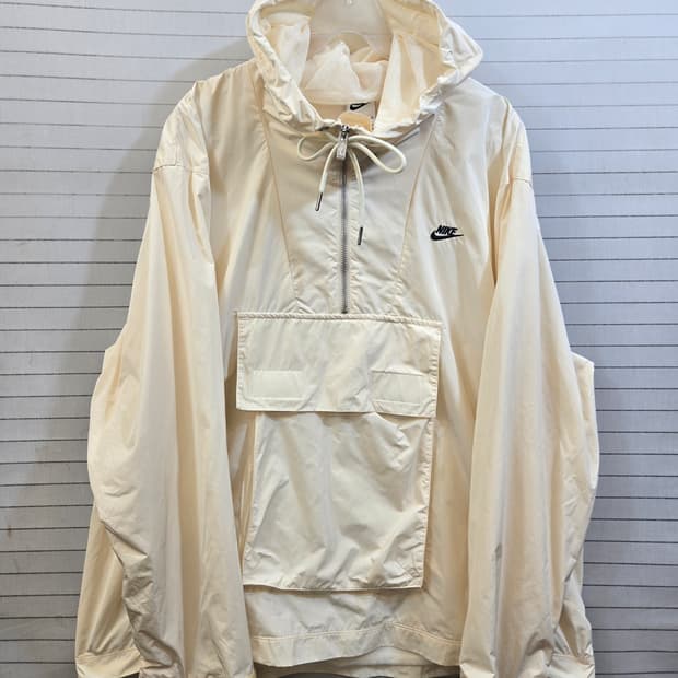 나이키 아노락 후드 윈드브레이커 아이보리