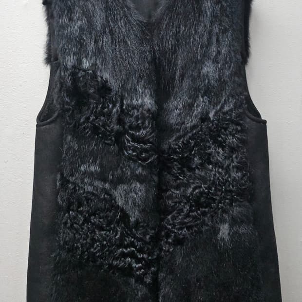 BLUPEPE 밍크퍼  가죽베스트 55