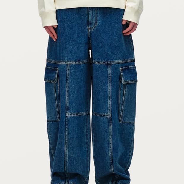 솔리드옴므 카고데님 팬츠 48