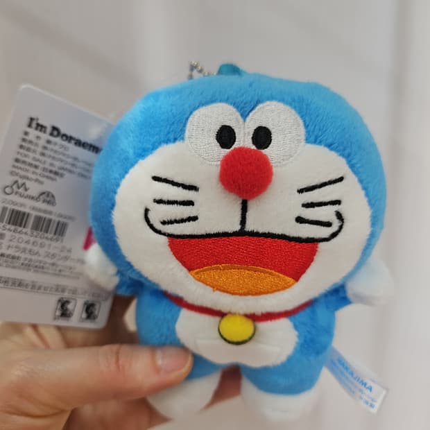 (일본정품신상)도라에몽 납작 마스코트키링