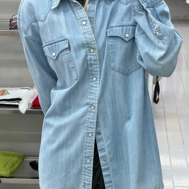 리바이스 투포켓 웨스턴 데님 셔츠