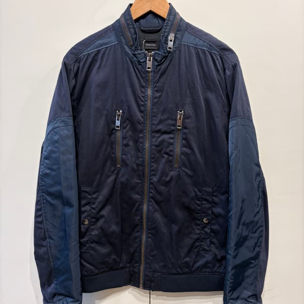 디젤 패치 블루종 자켓