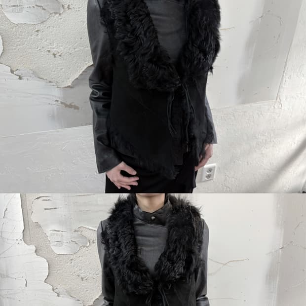 fur suede vest