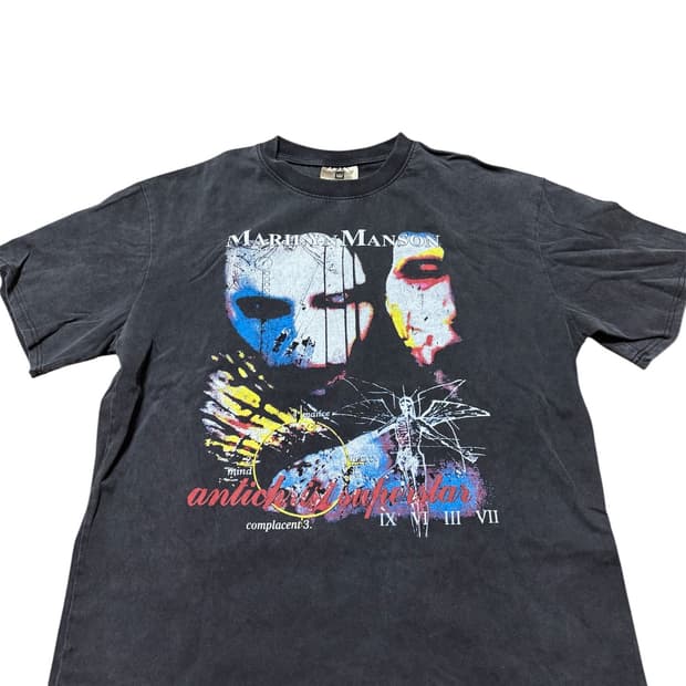 마릴린 맨슨 빈티지 티셔츠 리프린트