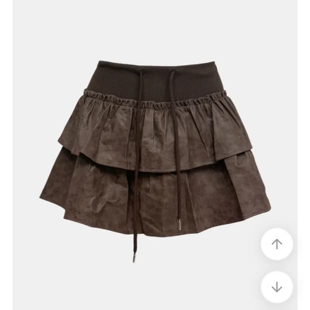 코지앤키치 지젤 레더 캉캉 스커트