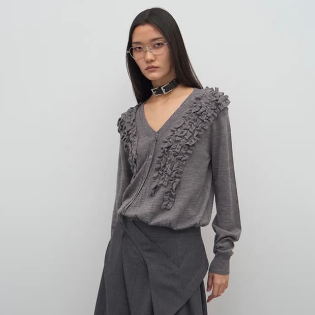 엘씨디씨 lcdc 프릴 가디건