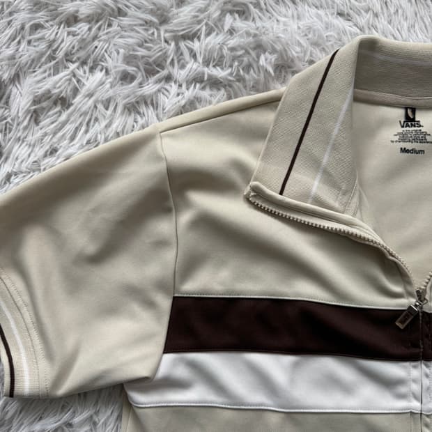 VANS 일본빈티지 반팔 져지 반스 트랙탑 빈티지져지 반스져지 M 95