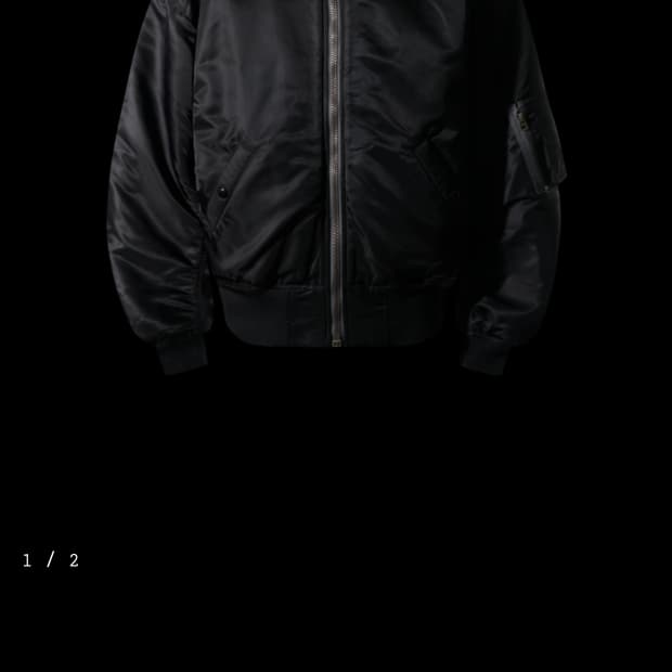 RAR seoul ma-1 black 1사이즈