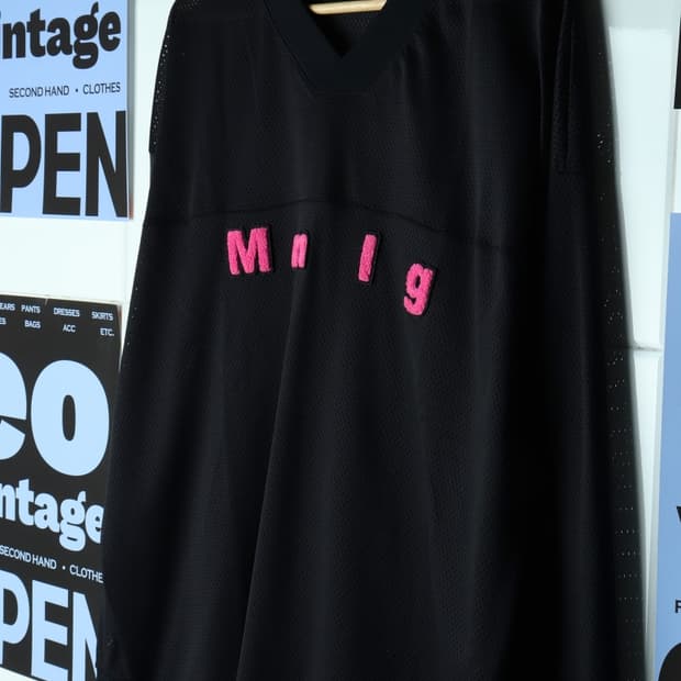 (L-2XL) 엠엠엘지 맨투맨 티셔츠 메쉬 오버핏 블록코어-H31101