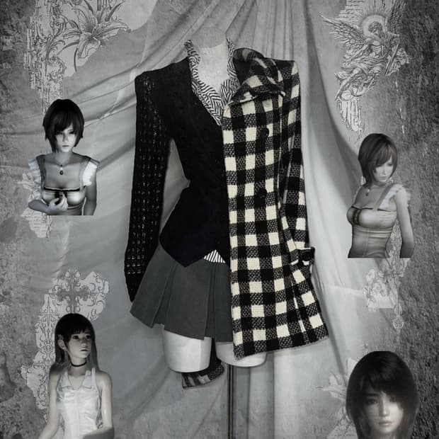 무채색 데일리 공겜여주 코디세트 