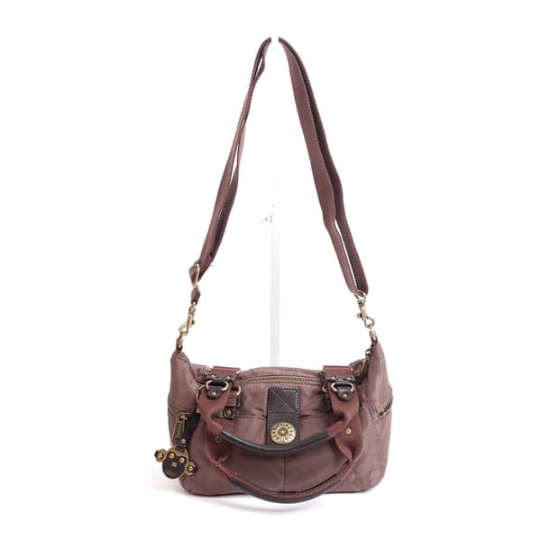[KIPLING] 멀티 포켓 나일론 숄더백 (브라운)