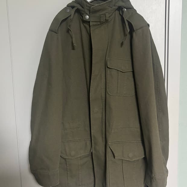 브룩스브라더스 346 올리브 필드자켓 후드 파카 밀리터리