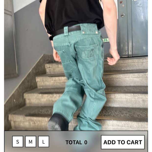 플라스틱 프로덕트 팬츠 사이즈 m