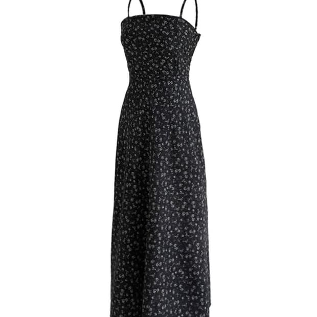 루루서울 Feel Pretty Flower Dress 블랙